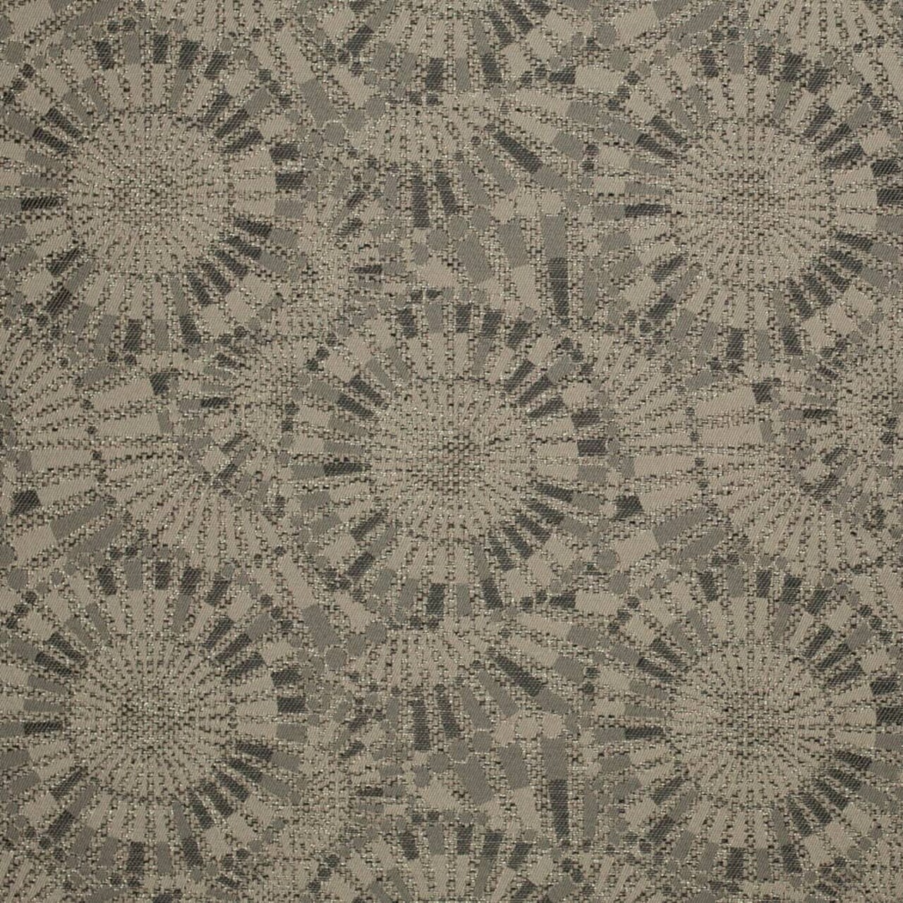 Charcoal - Grey Silver Abstract Geometric Upholstery Fabric 54 Inches"